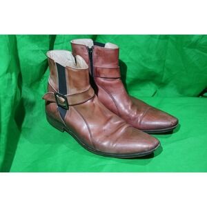 Gianfranco Ferré Womens Ankle Boots Red Leather EU 42 / US Womens US 8.5